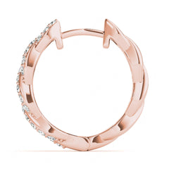 1.50 MM Round Cut Twisted  Style Clip On Earrings For Women