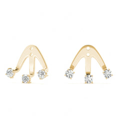 2.50mm Round Cut Unique Style Stud Earrings For Women/Her