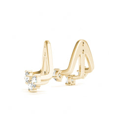 2.50mm Round Cut Unique Style Stud Earrings For Women/Her