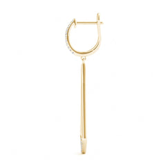 1.10MM Round Cut Hoop Dangle Earrings For Women/Her