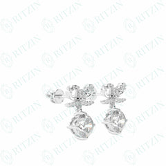 2.70 TCW Cushion Cut Stud 10K Lab Grown Diamond Earrings for Women