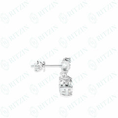 2.70 TCW Cushion Cut Stud 10K Lab Grown Diamond Earrings for Women