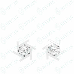 2.50 TCW Round Brilliant Cut Stud 10K Lab Grown Diamond Earrings for Women