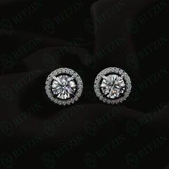 4.25 TCW Round Brilliant Cut Stud 10K Lab Grown Diamond Earrings for Women