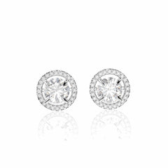 4.25 TCW Round Brilliant Cut Stud 10K Lab Grown Diamond Earrings for Women