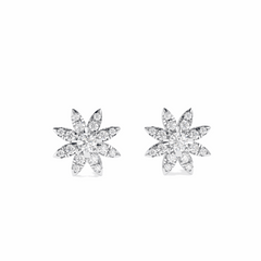 0.25 TCW Round Brilliant Cut Stud 10K Lab Grown Diamond Earrings for Women