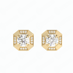 1.80 TCW Round Brilliant Cut Stud 10K Lab Grown Diamond Earrings for Women