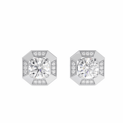 1.80 TCW Round Brilliant Cut Stud 10K Lab Grown Diamond Earrings for Women