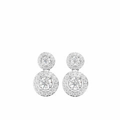 2.00 TCW Round Brilliant Cut Drop Dangle 10K Lab Grown Diamond Earrings for Women