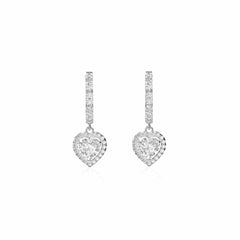 0.50 TCW Round Brilliant Cut Drop Dangle 10K Lab Grown Diamond Earrings for Women