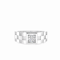 0.30 TCW Round Brilliant Cut Solitaire 18K Lab Grown Diamond Ring for Women