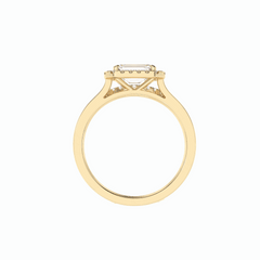 2,00 TCW Smaragdschliff-Brautset 18K Lab Grown Diamond Ring für Damen