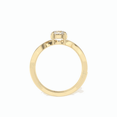 1,50 TCW runder Brillantschliff-Brautset 18K Lab-grown Diamantring für Damen