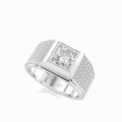 1.50 TCW Round Brilliant Cut Solitaire 18K Lab Grown Diamond Ring for Women