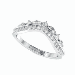 Round Brilliant Cut Eternity 18K Lab Grown Diamond Ring for Women