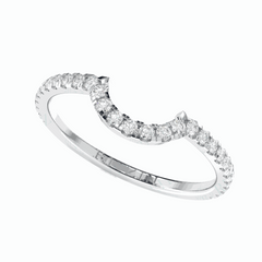 Round Brilliant Cut Eternity 18K Lab Grown Diamond Ring for Women