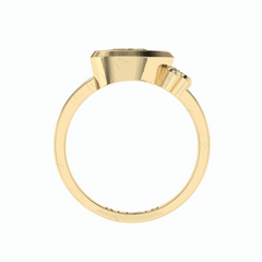 1,20 TCW Birnenschliff Einzigartiger 18K Lab Grown Diamantring für Damen