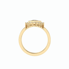 2,00 TCW Dreiecksschliff-Brautset 18K Lab Grown Diamond Ring für Damen