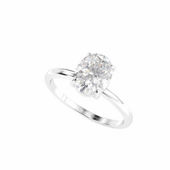 Cut Solitaire 18K Ring for Women