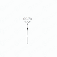 Cut Solitaire 18K Ring for Women